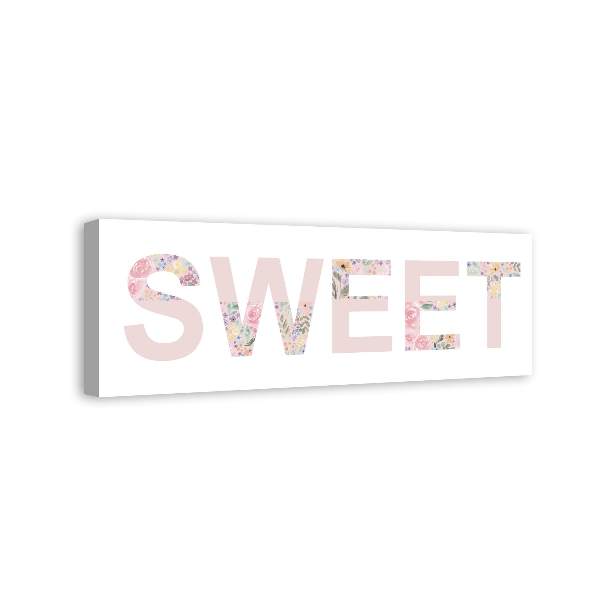 Sweet 36" x 12" Canvas Wall Art